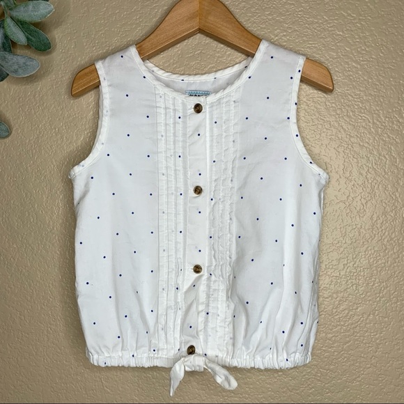 Old Navy ~ Sleeveless Polk Dot Blouse - Picture 1 of 6